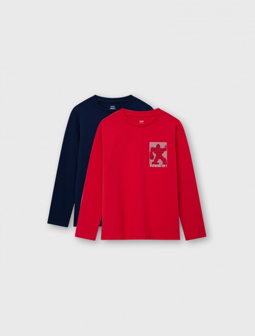 Combo 2 áo mặc nhà bé trai có hình in | Oeko-Tex