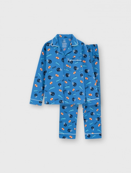 Bộ pyjama bé trai hoạ tiết