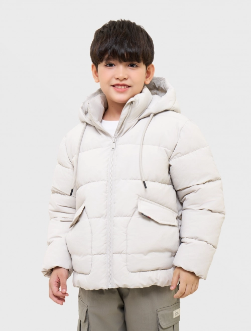 Áo khoác chần bông bé trai chống thấm nước