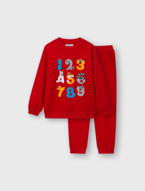 Bộ quần áo bé trai có hình in