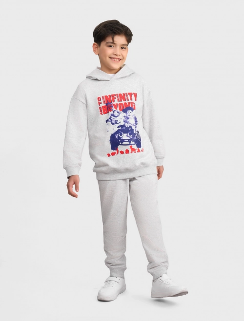 Bộ quần áo nỉ cào lông bé trai in hình Pixar Charater