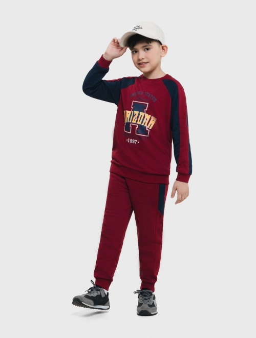 Bộ quần áo nỉ bé trai có hình in