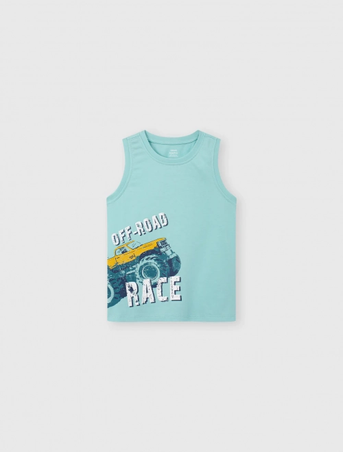 Áo ba lỗ bé trai cotton USA có hình in
