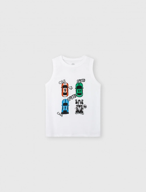 Áo ba lỗ bé trai cotton USA có hình in
