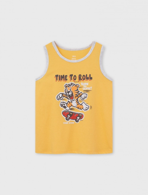 Áo ba lỗ bé trai có hình in