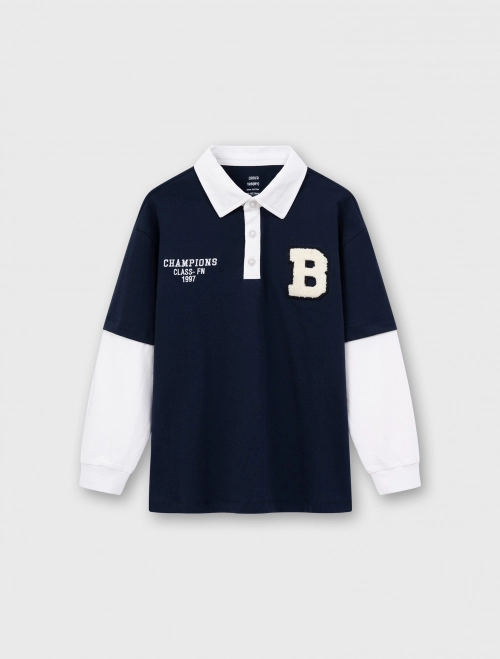 Áo polo bé trai có hình in