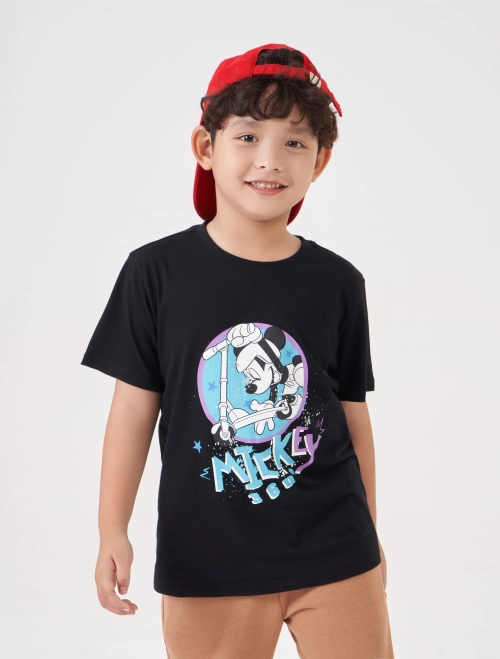 Áo phông bé trai cotton USA in hình Mickey