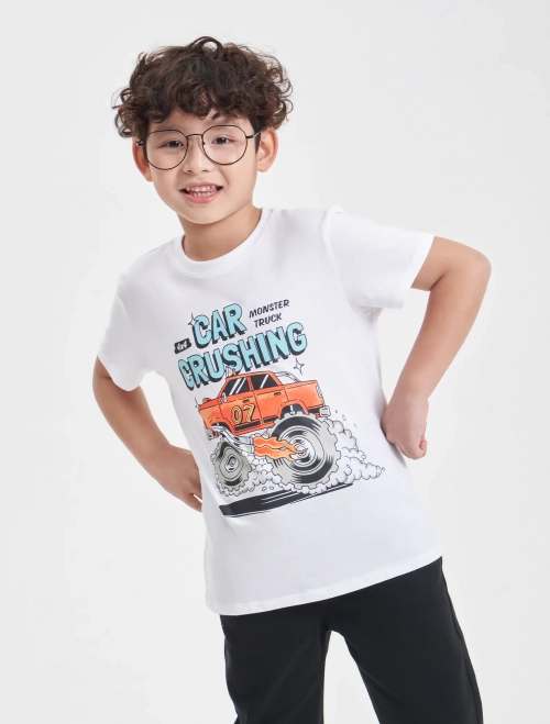 Áo phông bé trai có hình in