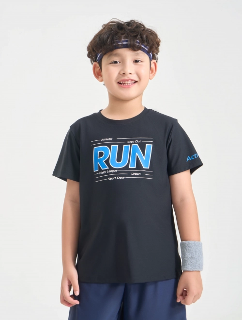 Áo phông bé trai active có hình in