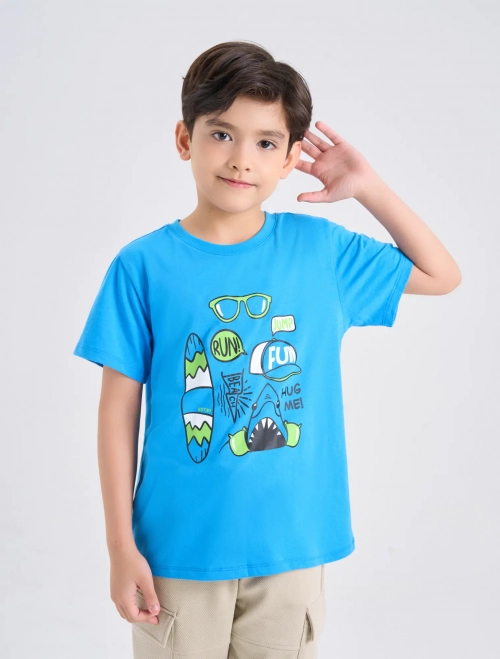 Áo phông bé trai cotton USA có hình in