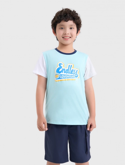 Áo phông bé trai cotton USA có hình in