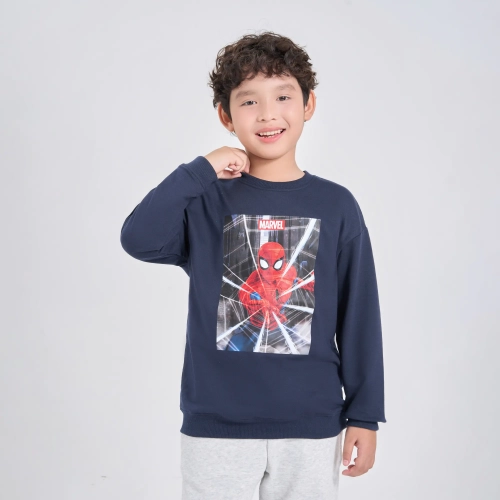 Áo nỉ bé trai dài tay in hình Avenger