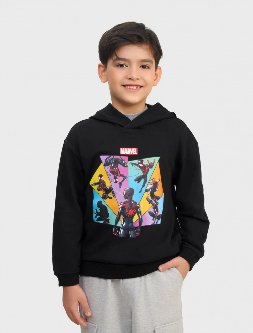 Áo nỉ bé trai dáng suông hình in Spiderman