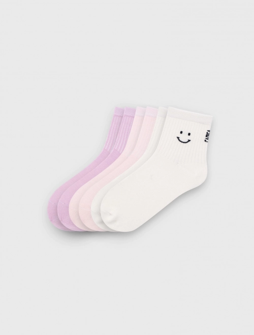 Combo 3 đôi tất cổ trung unisex trẻ em