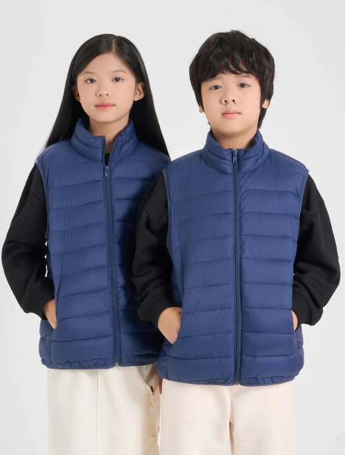 Áo khoác gilet chần bông unisex trẻ em