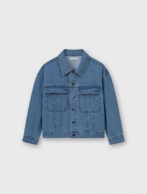 Áo khoác jeans unisex trẻ em cotton