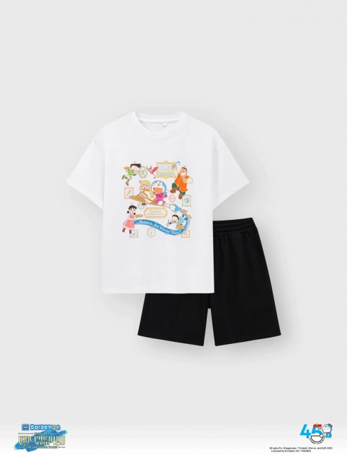 Bộ quần áo unisex trẻ em Doraemon & Friends