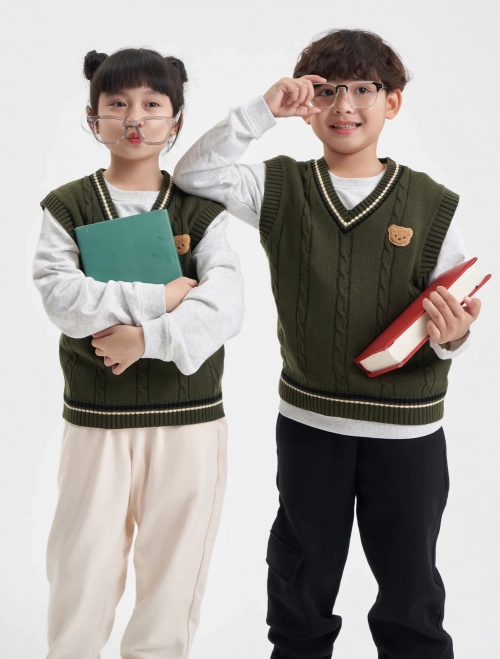 Áo len gilet unisex trẻ em