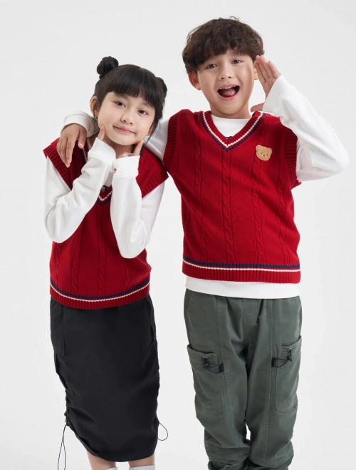 Áo len gilet unisex trẻ em