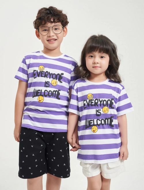 Áo phông unisex trẻ em có hình in