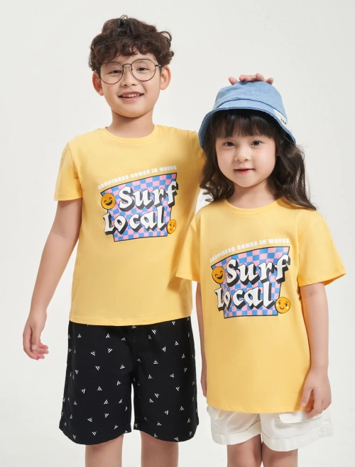 Áo phông unisex trẻ em có hình in