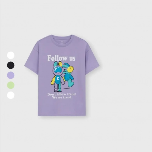 Áo phông unisex trẻ em cotton có hình in