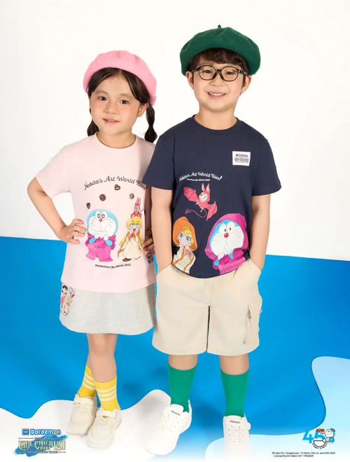 Áo phông unisex trẻ em Doraemon 