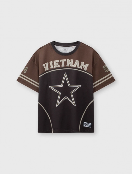 Áo thun unisex trẻ em jersey Ngôi sao Vietnam