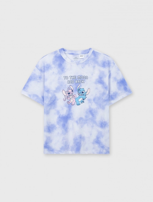 Áo phông unisex trẻ em in hình Stitch