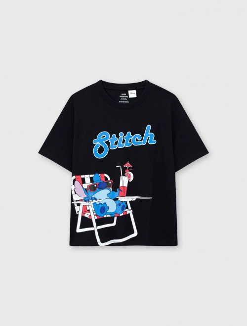 Áo phông unisex trẻ em in hình Stitch