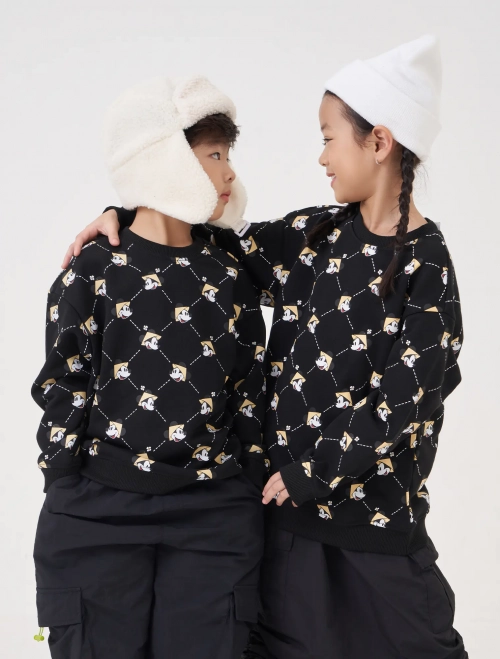 Áo nỉ unisex trẻ em in hình Mickey