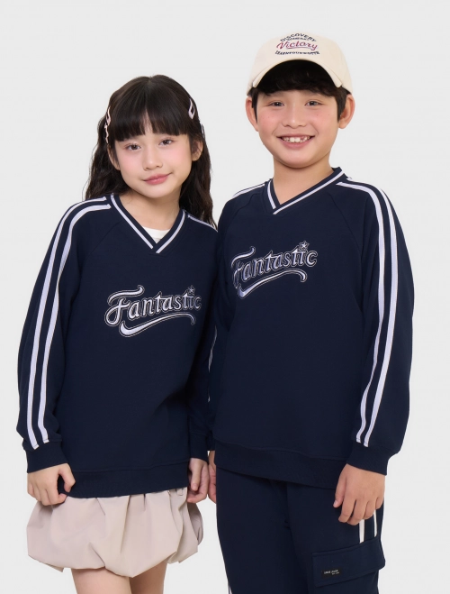 Áo nỉ unisex trẻ em có hình in