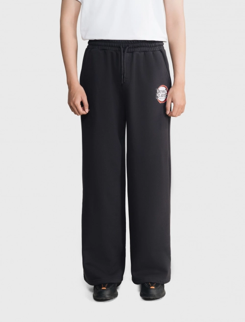 Quần nỉ unisex người lớn cào lông, in hình Demon Slayer