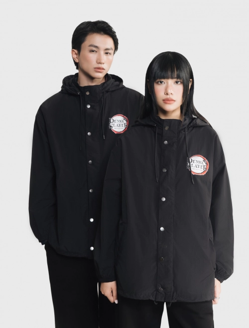 Áo khoác gió unisex người lớn in hình Demon Slayer