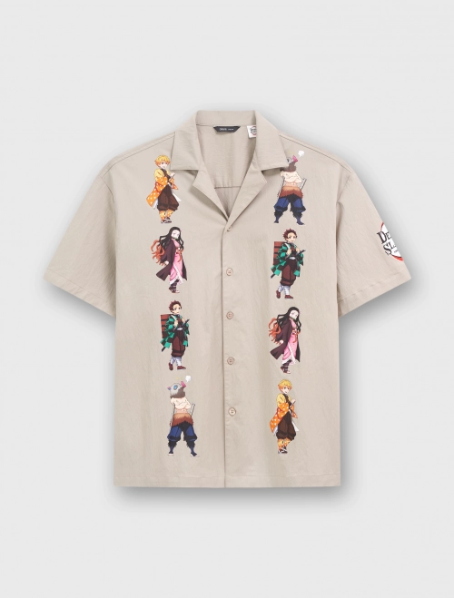 Áo sơ mi unisex người lớn hình in Demon Slayer