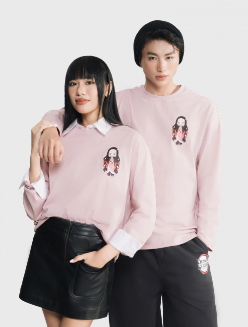 Áo phông unisex người lớn in hình Demon Slayer