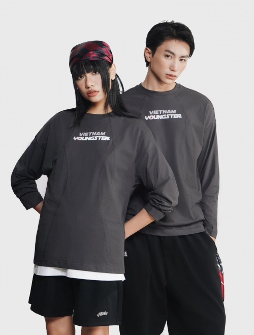 Áo thun tay dài unisex người lớn Youngster
