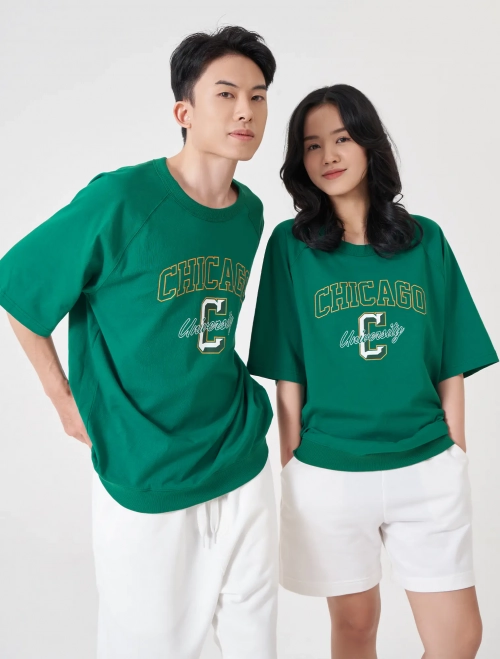 Áo phông unisex người lớn cotton dáng rộng