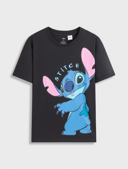 Áo phông unisex người lớn in hình Stitch