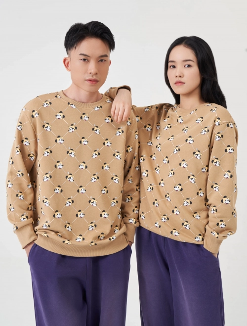 Áo nỉ unisex người lớn in hình Mickey