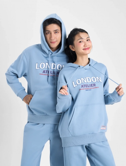 Áo nỉ unisex người lớn cotton USA có hình in