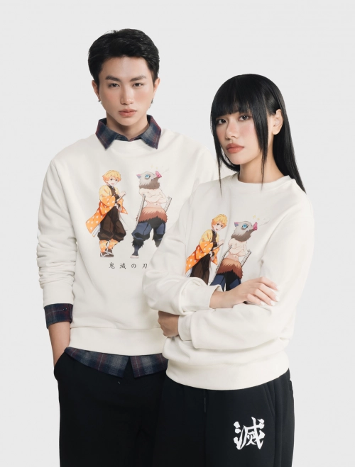 Áo phông unisex người lớn cotton USA hình in Demon Slayer
