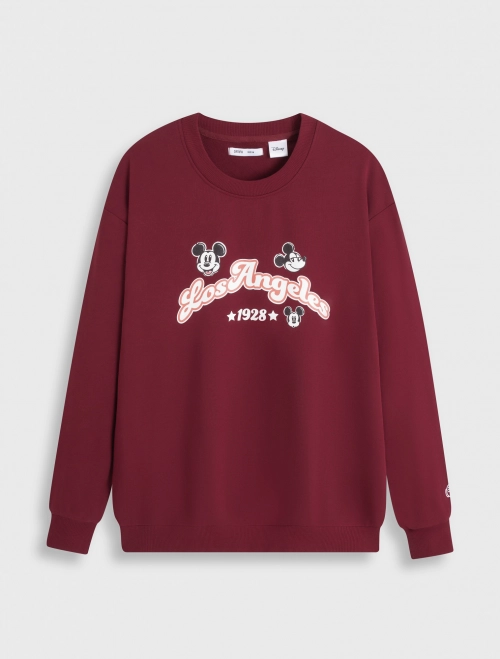 Áo nỉ unisex người lớn in hình Mickey