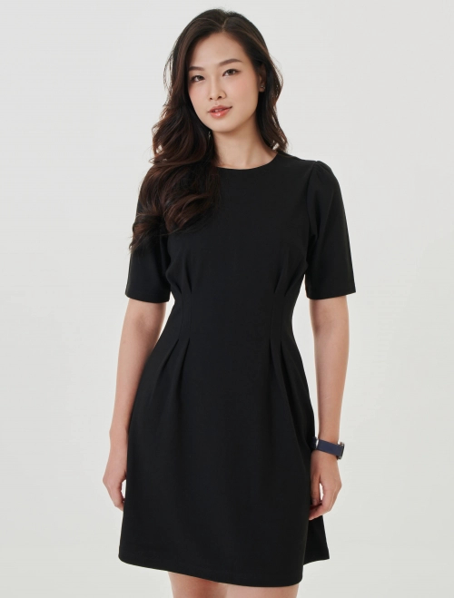 Váy liền nữ tay lỡ dáng A