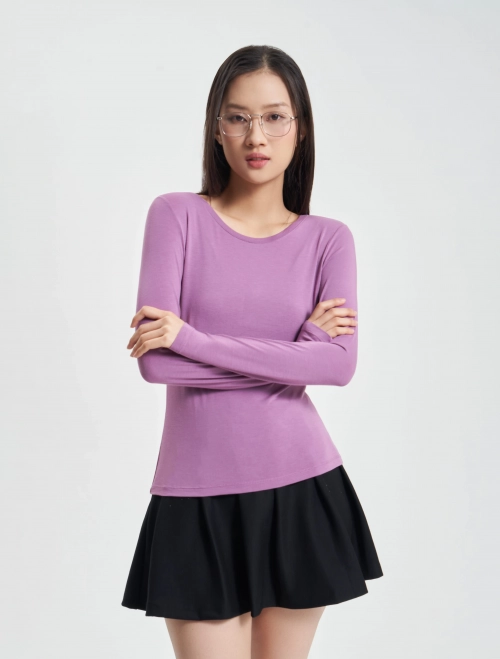 Áo giữ nhiệt nữ cổ tròn