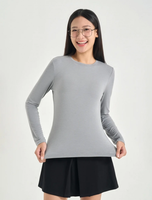 Áo giữ nhiệt nữ cổ tròn
