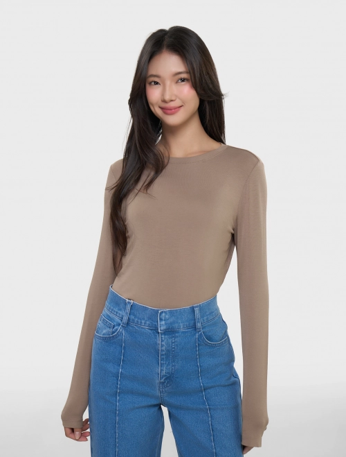 Áo giữ nhiệt nữ Heatplus cổ tròn