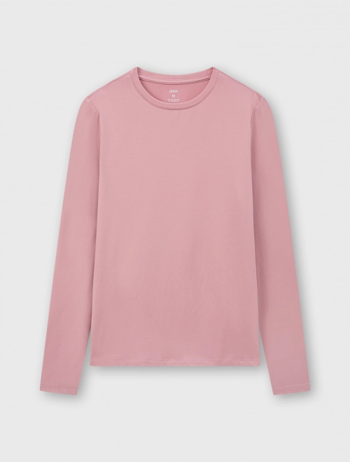 Áo giữ body ấm nữ cào bông cổ tròn