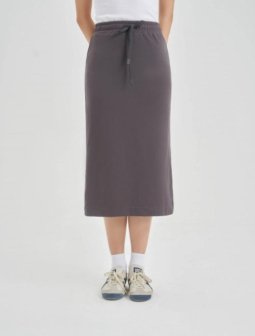 Chân váy nữ midi dáng suông
