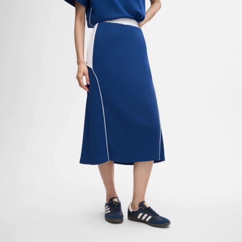 Chân váy nữ cotton USA dáng A phối màu